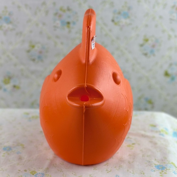 Vintage? Orange Fish Watering Can - Picture 2 of 6